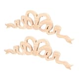 Utilisations multiples : idéales pour une utilisation sur les lits, les portes, les armoires et plus , ces appliques sont également parfaites pour les projets de bricolage, des options décoratives polyvalentes, des appliques en bois ornementales, des décorations de meubles