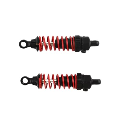 Amortisseur mécanique MN82 rouge et noir de rechange pour modèle réduit tout-terrain