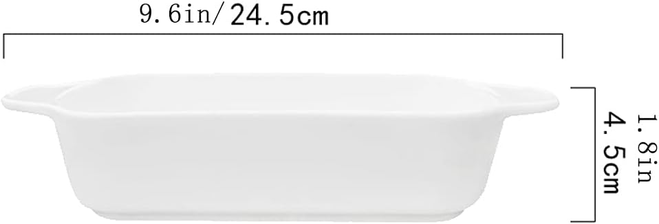 MIFANI ベーキングオーブン皿 耐熱皿 ベーキング皿 セラミックベーキングパン ブラウニーパン キャセロール皿 長方形 ラザニア