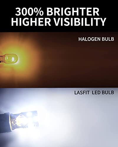 Lasfit 7443 Led Bulb 7440 7444 Reverse Backup Light Daytime Running(Drl) Parking Lamp 7441 7444Na W21W Wy21W 992 2023 Automotive Super Bright 6000K Xenon White For Tail Brake Turn Signal Lights(2Pcs) #TOP1