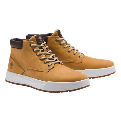 Image of Timberland Maple Grove Leather Chukka Boots for Men - Premium Leather Upper with REBOTL Fabric Lining, and Round Toe Design