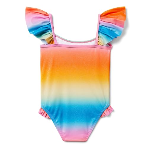 Janie and Jack Girls' Ombre Floral Onepiece Swim (Toddler/Little Big Kids)2