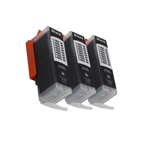 Compatible con Cartuchos de Tinta Canon for Impresora inyección PIXMA MG5450 MG5550 MG5650 MG6350 MG6450 MG6650 MG7150 MG7550 IP7250 MX925 MX725 IX6850 IP8750(3PGBK)