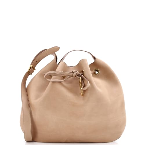 Saint Laurent, Pre-Loved Paris VII Hobo Leather Large, Neutral