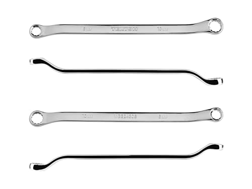 Image of TEKTON 8 mm x 10 mm 45-Degree Offset Box End Wrench | WBE24308