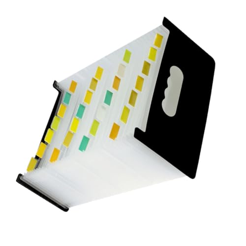 HOODANCOS 対応 多アコーディオンファイルバッグ 書類整理用スタンド型ドキュメントホルダー タグ付きラベルで迅速検索可能 ポータブルか耐