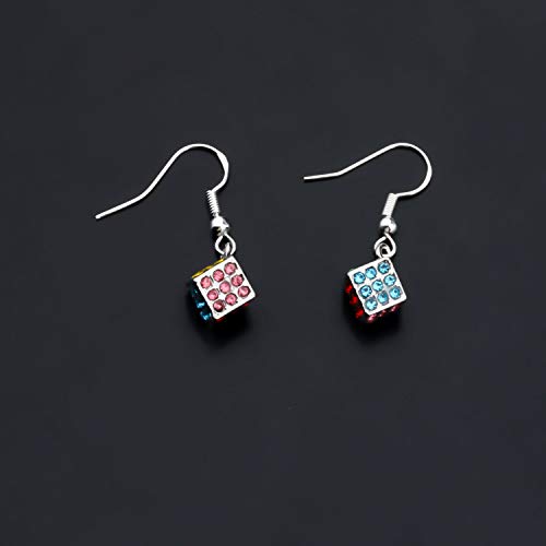 CENWA Mini Cube Gift Nerd Earrings Math Jewelry Earrings (Cube Earrings1)4