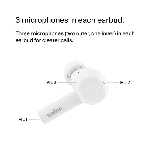 Belkin SoundForm Pulse ANC Earbuds, Wireless Charging, 36H - image 5