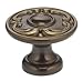 Omnia 7420/46.SB Omnia 7420/46 Ornate 1-13/16 Inch Mushroom Cabinet Knob