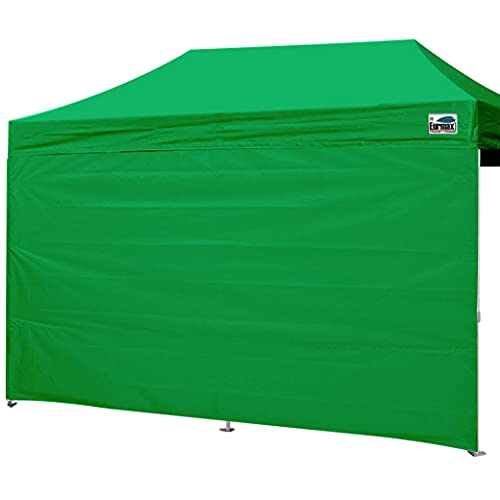 Image of Eurmax USA 10x20 Pop Up Canopy SunWall-UV Protection for Tents,Blocks Sunlight&Wind,Water Resistant Side Wall Only,Easy Hook & Loop Installation,Fit for 20FT Straight Leg Shelters&Gazebo,Kelly Green