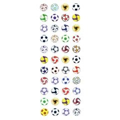 Amazon.co.jp: ラメ入りシール サッカーボール ZP049（1枚入