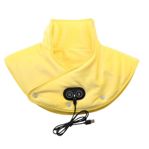 Calentador eléctrico para el cuello con calefacción, almohadilla térmica para cuello y hombros, hombros y cuello con calefacción de 3 velocidades con masajeador, masajeador con vibración