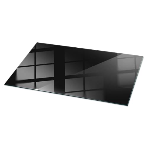 Tulup XXL Plateau de Table 120x60 cm en Verre Rectangulaire Décor Élégant Durable pour Le Salon, la Cuisine et la Salle à Manger Surface Lisse Decoratif...