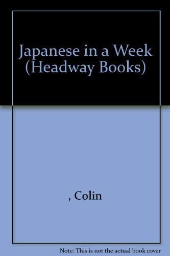 Image of Japanese In A Week