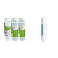 APEC Water Systems FILTER-SET-ESX2 + FI-ES-TCR-QC High Capacity Pre-Filter Sets and Inline Carbon Filter for Reverse Osmosis Water Systems