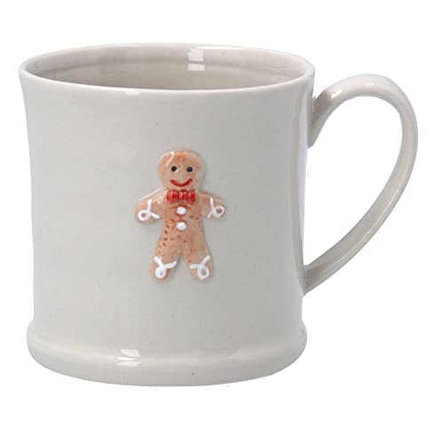 Ceramic Mini Mug by gisela graham Gingerbread Man Design
