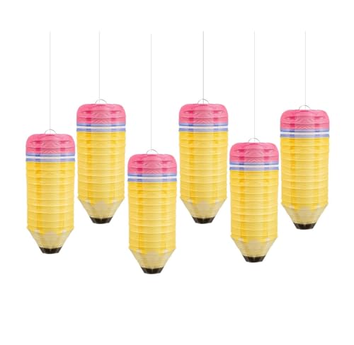 HDICUHNANU Farolillos de Colgantes Paquete De 6 Farolillos Papel For Colgar, Ideales For Fiestas Escolares, Cumpleaños Y Material Escolar Tradicionales Chinas