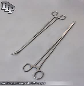 Jaw Jacker Alligator Forceps 2pc Fishing Set 12" 24" Curved Non - Foto 5