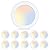 ECOELER 10 Pack 6inch 3CCT LED Disk Light, 3000K/4000K/5000K Selectable Dimmablel Lighting Fixture, 15W Low Profile Flush Mount Ceiling Light, Energy Star & ETL-Listed Approved