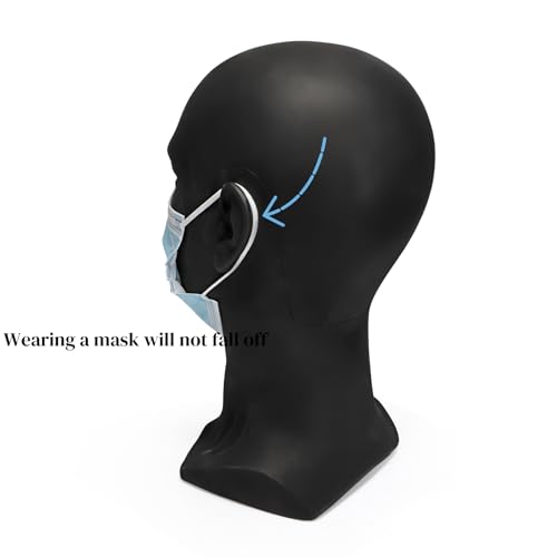ZOOFOX Male Mannequin Head for Hats, PVC Manikin Head with Mount Hole, Professional Display Styling Head for Wigs, Hats, Scarfs, Headphone, Sunglasses, Headdress