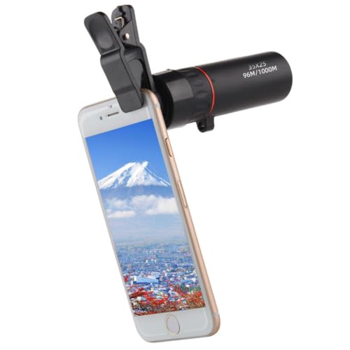 Mini Binoculars, 3x1 Inch 0.2 LB Waterproof Phone Holder High Power Compact Light Binoculars for Adults,Portable Pocket Small Telescope for Bird Watching Hunting Camping Concerts Travel，Black - image 3