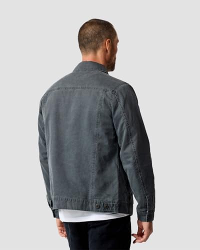 Image of INTO THE AM Trucker Jackets for Men Flannel Lined Canvas Workwear S-4XL