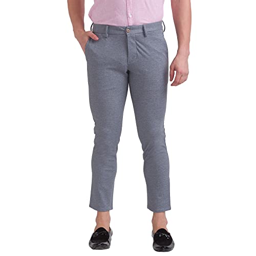 Image of Parx Cotton Black Casual Trouser for Men