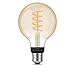Philips Hue - Bombilla Inteligente de Filamento, G93 E27, Luz Blanca de...