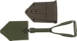 MFH Klappspaten BW, 3-teilig, oliv, mit Tasche. klappbar