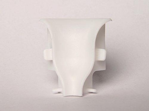Innen- und Außenecken, Verbinder und Abschlüsse für Sockelleisten 40mm (Innenecke 40mm weiß) Cover