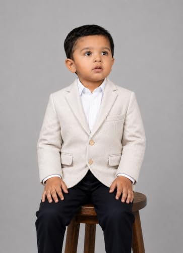 Image of SaintX Kids Boys Premium Blazer | Stretchable Structured Performance Grade Fabric | Fully Lined | Slim Fit | Formal & Casual Multi-Purpose Coat (1-14 Years KB02)