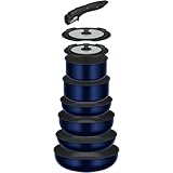 【オンライン限定】 サーモス デュラブルシリーズ 取っ手のとれるフライパン9点セットEA ガス火対応 ディープブルー フライパン・鍋は食洗機対応 KSE-9A DPBL