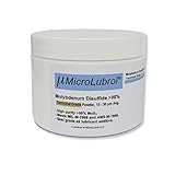 2 oz. MicroLubrol Molybdenum Disulfide 98% Technical Grade Powder, avgerage Particle Size 3-4 µm (Fisher Method) 15-30 (Microtrac Method).