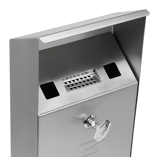 Cenicero de pared para uso exterior y comercial en patio, hotel, cafetería, oficina, restaurante, bar