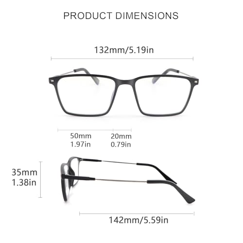Image of Blue Light Blocking Glasses Photochromic Gray Transition Sunglasses for Men and Women Gaming TV Phone Computer Eyeglasses UV Protection Anti Glare Shade Lightweight Eyewear Full Rim Spectacles