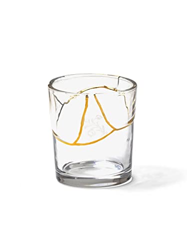 SELETTI 'KINTSUGI Collezione Piatti Ispirata dalla Tecnica Giapponese, Bicchiere 09658