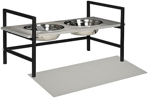 PawHut Comedero Elevado para Perros 1100...