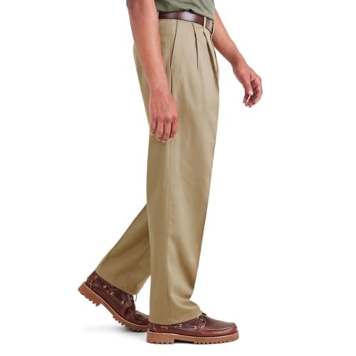 Dockers Men's Signature Khaki Relaxed Fit Iron Free with Stain Defender Pants-Pleated2