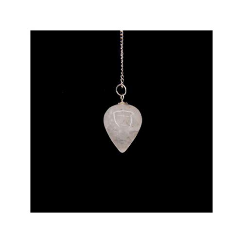 Preisvergleich Produktbild Tropfenpendel aus weissem Quarz