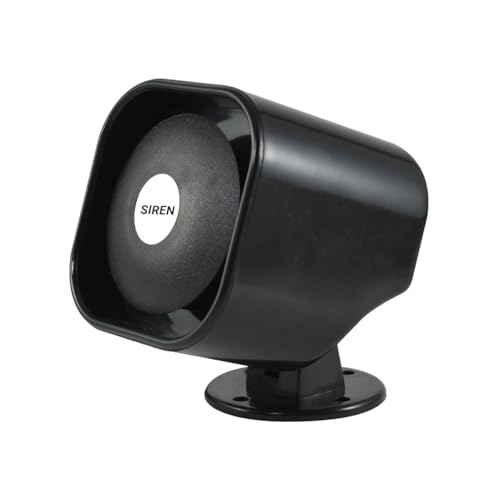 Image of iota SQR117 Plastic 220v -110 DB Hooter Security Loud Sound Alarm for Bank, Standard