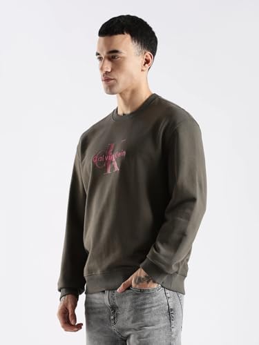 Image of Logo Relaxed Fit Cotton Sweatshirt