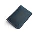 Handmade Leather Card Holder with Snap Closure - Ultra-Thin Minimalist Front Pocket Wallet, Hand-Stitched Genuine Leather Simple Card Case for Men & Women(Blue)