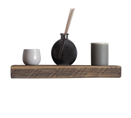 MY VINTAGE FINDS Reclaimed Wood Floating Shelves Real Solid Thick Wood Rustic Shelf Handmade