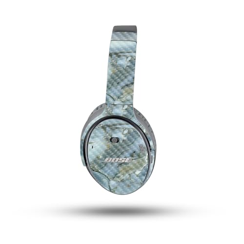 Image of MightySkins Carbon Fiber Skin Compatible with Bose QuietComfort 35 II Headphones - Crystal Rock | Protective, Durable Textured Carbon Fiber Finish | Easy to Apply