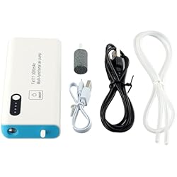 Cubo Cebo Vivo Zoegneer Bomba de aire de motor silencioso con batería de litio ligera y puerto USB, bomba de aire para pesca al aire libre, corte de energía y transporte de peces