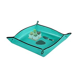 PE Plant Repotting Mat Waterproof, Indoor Succulent Potting, Portable Gardening Transplanting Mat,26.8×26.8 Inch
