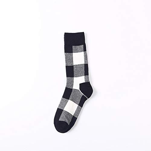 HNDDWZDB Vintage Heureux Chaussettes Hommes Classique géométrie rayé Carreaux drôles Chaussettes Femmes Mode Coton coloré Couple Chaussettes Cover