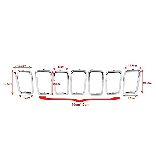 Grille d'Aération Chrome pour Calandre Grand Cherokee 2017-2021 Antichoc - 6