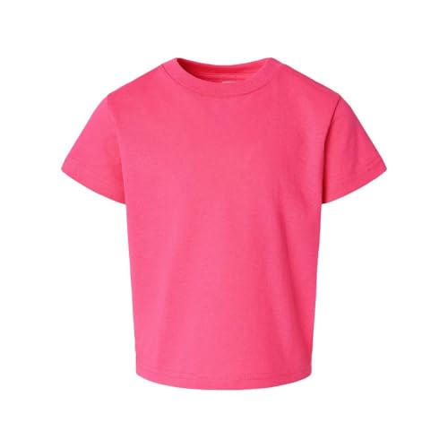 COUVER Toddler Boys Girls Cotton Jersey Short Sleeve T-Shirts, Solid Crewneck Tees3