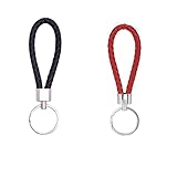 【Diseño】Estos llaveros para autos están tejidos a mano y diseñados con un cinturón muy fuerte y duradero, creando una apariencia elegante y con estilo que es adecuada tanto para hombres como para mujeres.